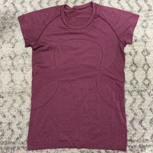 Lululemon Run Swiftly Maroon T-Shirt